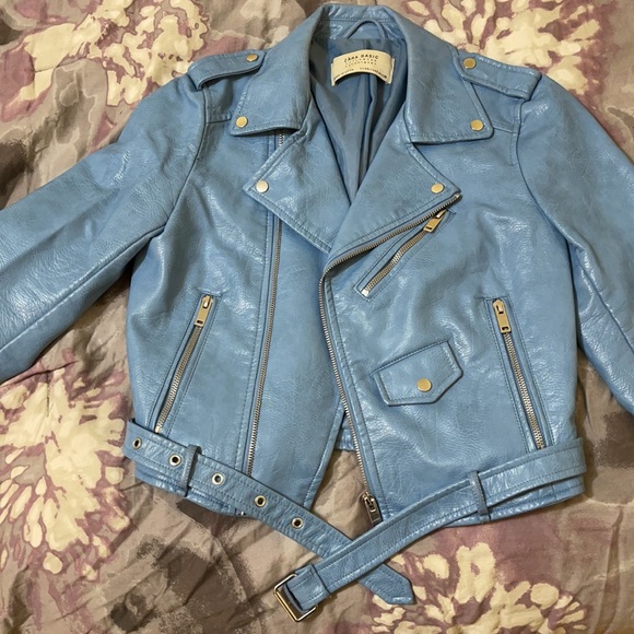 ZARA Biker faux leather jacket - Picture 2 of 6